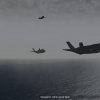 Four JASDF F-35A Lightning IIs and A Bolt of Lightning