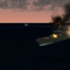 Smoke From An ASM-2 Hitting A Udaloy, As A Ro-Ro Goes Boom