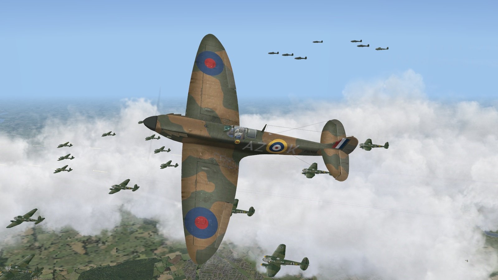 Battle of Brtain II - 20 July 1940 - attacking Heinkels bound for Tangmere