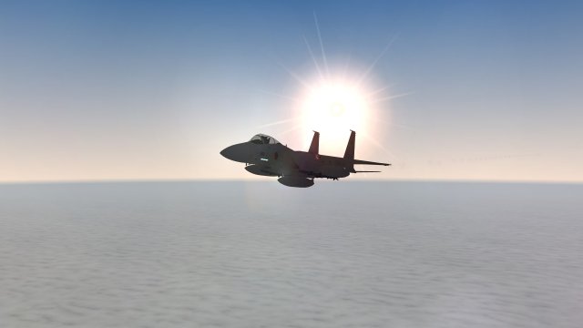 F-15J Eagle and the Low Sun