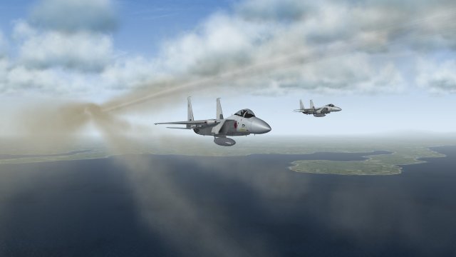 F-15J Pair After Lead Fires All Four AAM-4Bs