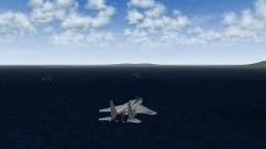 F-15J Eagle On CAP Over Civilian Ships