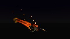 Su-30 Burning, As Flares Failed