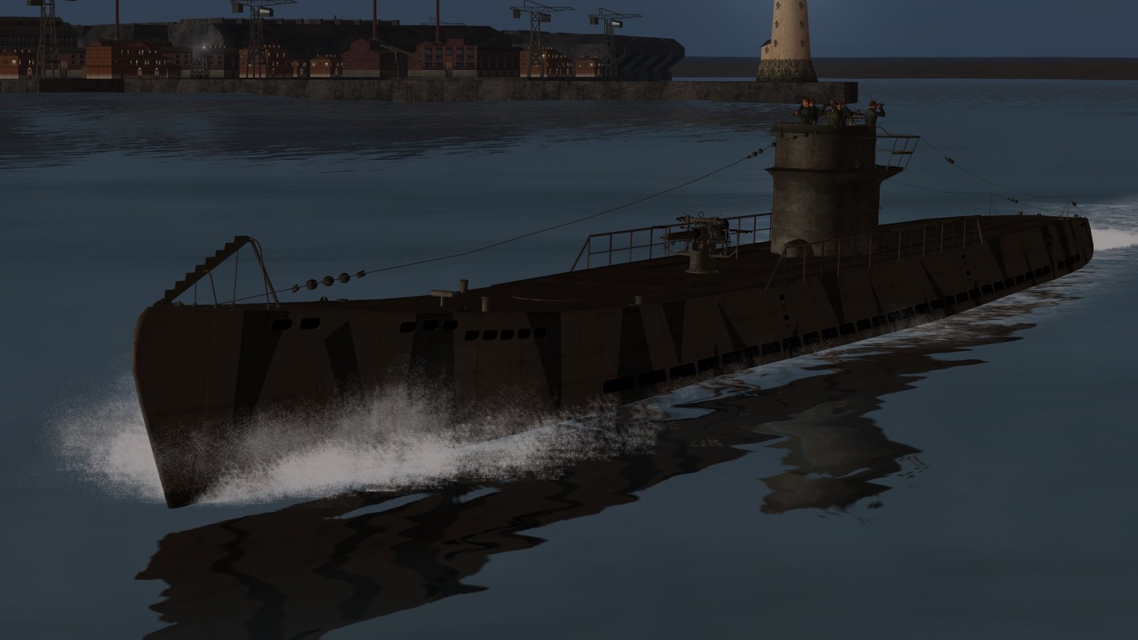 Silent Hunter III - Type IXC U-802 leaving Lorient