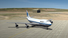 Boeing 747-200 parked